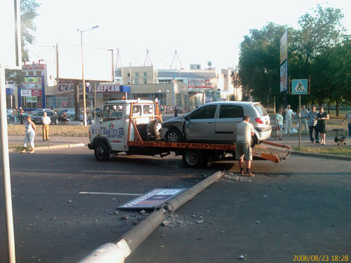 ДТП на улице Димитрова, Кривой Рог